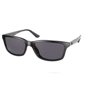 Coach Black Sport Sunglasses Lens Dark Grey Polar Mens HC8311U